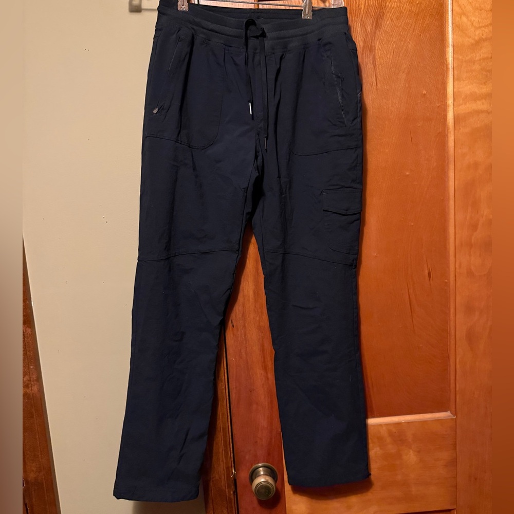 Eddie Bauer Black Track Pants Relaxed Fit Drawstring